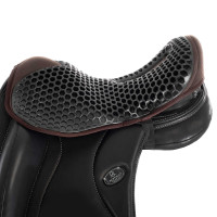 Capa de selim amortecedora Acavallo Ortho Coccyx - Dressage Castanho