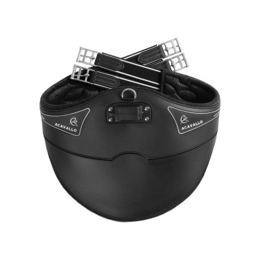 Cilheira curta Acavallo Gel & PVC Preto