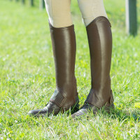 Mini-perneiras de couro Horze Spirit Castanho