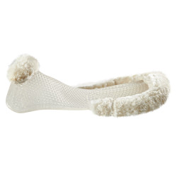 Amortecedor de gel e lã com elevação traseira Acavallo Natural Castanho