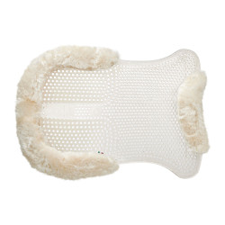 Amortecedor de gel e lã com elevação traseira Acavallo Natural Castanho