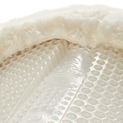 Amortecedor de gel e lã com elevação traseira Acavallo Natural Castanho