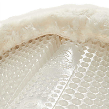 Amortecedor de gel e lã com elevação traseira Acavallo Natural Castanho