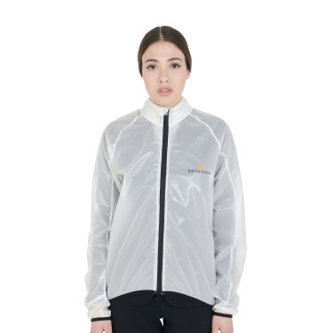 Chaqueta unisex cortavientos e impermeable Equestro Branco