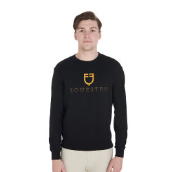 Moletom de algodão masculino com logotipo no peito Equestro