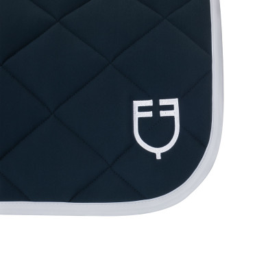 Almofada de adestramento em tecido técnico com logotipo bordado White Line Equestro Marinho Azul-marinho