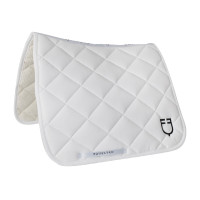 Almofada de adestramento em tecido técnico com logotipo bordado White Line Equestro Branco