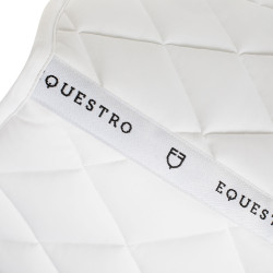 Almofada de adestramento em tecido técnico com logotipo bordado White Line Equestro Branco