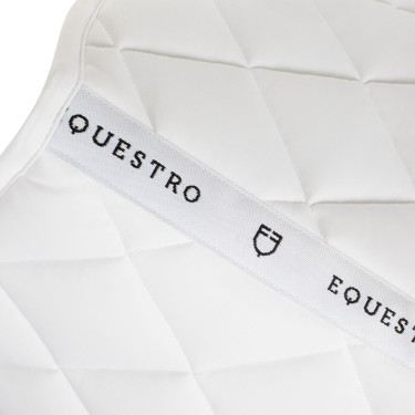 Almofada de adestramento em tecido técnico com logotipo bordado White Line Equestro Branco