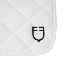 Almofada de adestramento em tecido técnico com logotipo bordado White Line Equestro Branco