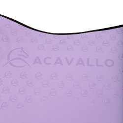Tapete de treino em lycra com aderência em gel e parte inferior em fibra de bambu Acavallo Lilás / preto Violeta