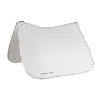 Tapete de treino em lycra com aderência em gel e parte inferior em fibra de bambu Acavallo Branco / branco