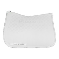 Tapete de treino em lycra com aderência em gel e parte inferior em fibra de bambu Acavallo Branco / branco