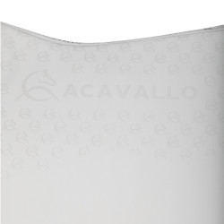 Tapete de treino em lycra com aderência em gel e parte inferior em fibra de bambu Acavallo Branco / branco