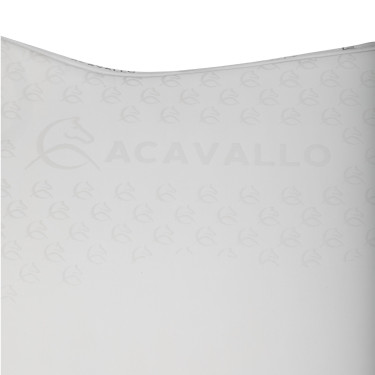 Tapete de treino em lycra com aderência em gel e parte inferior em fibra de bambu Acavallo Branco / branco