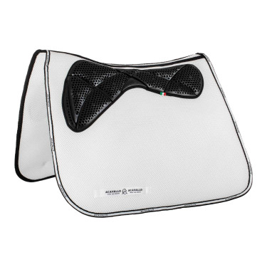 Tapete de adestramento quadrado em espuma de memória com aderência em gel e espaçador 3D Acavallo Branco Tapete de adestramento quadrado em espuma de memória com aderência em gel e espaçador 3D Acavallo Branco