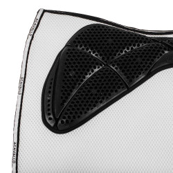 Tapete de adestramento quadrado em espuma de memória com aderência em gel e espaçador 3D Acavallo Branco Tapete de adestramento quadrado em espuma de memória com aderência em gel e espaçador 3D Acavallo Branco