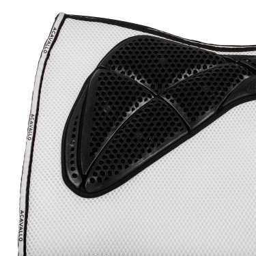 Tapete de adestramento quadrado em espuma de memória com aderência em gel e espaçador 3D Acavallo Branco Tapete de adestramento quadrado em espuma de memória com aderência em gel e espaçador 3D Acavallo Branco