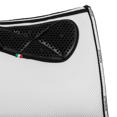 Tapete de adestramento quadrado em espuma de memória com aderência em gel e espaçador 3D Acavallo Branco Tapete de adestramento quadrado em espuma de memória com aderência em gel e espaçador 3D Acavallo Branco