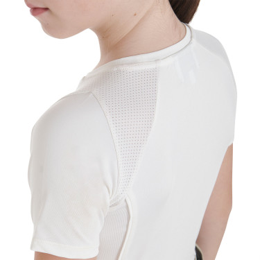 Camiseta técnica de treino infantil Equestro Branco Camiseta técnica de treino infantil Equestro Branco