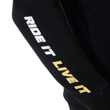 Suéter gola redonda masculino coleção Scuderia Equestro Preto