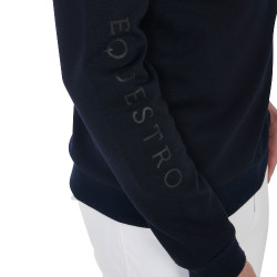 Suéter em interlock masculino com gola redonda Equestro Suéter em interlock masculino com gola redonda Equestro