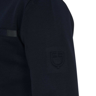 Suéter em interlock masculino com gola redonda Equestro Suéter em interlock masculino com gola redonda Equestro