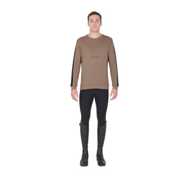 Suéter de inverno masculino com gola redonda de algodão Equestro Suéter de inverno masculino com gola redonda de algodão Equestro
