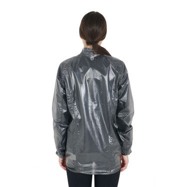 Chaqueta unisex cortavientos e impermeable Equestro Preto