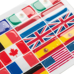 Conjunto de autocolantes para estribos Opera Acavallo Bandeira 1 Motivos