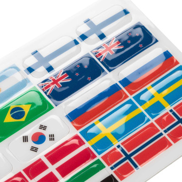 Conjunto de autocolantes para estribos Opera Acavallo Bandeira 2 Motivos