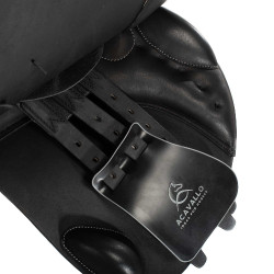 Sela de salto Veneziano com painéis de lã Acavallo Preto