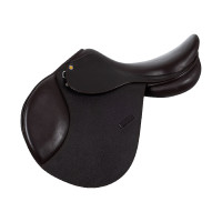Sela de salto em couro martelado Supreme Evolution New Equestro Castanho escuro