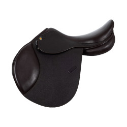 Sela de salto em couro martelado Supreme Evolution New Equestro Castanho escuro