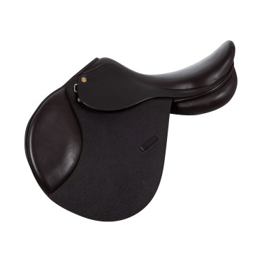 Sela de salto em couro martelado Supreme Evolution New Equestro Castanho escuro