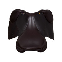 Sela de salto em couro martelado Supreme Evolution New Equestro Castanho escuro