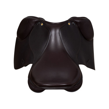 Sela de salto em couro martelado Supreme Evolution New Equestro Castanho escuro
