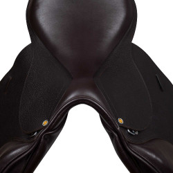 Sela de salto em couro martelado Supreme Evolution New Equestro Castanho escuro