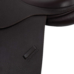 Sela de salto em couro martelado Supreme Evolution New Equestro Castanho escuro