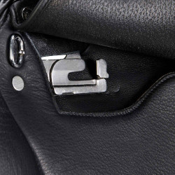 Sela de salto em couro duplo Meredith Equestro Preto