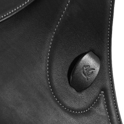 Sela de salto Botticelli com painéis em lã Acavallo Preto