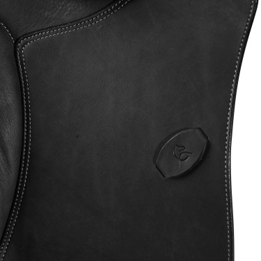 Sela mista Bernini com painéis em lã Acavallo Preto