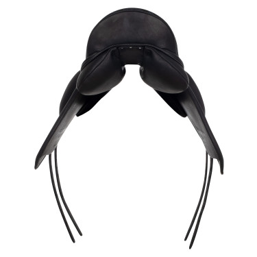 Sela de adestramento Raffaello com painéis de lã Acavallo Preto