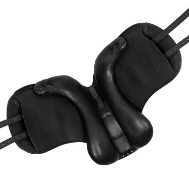 Sela de adestramento Raffaello com painéis de lã Acavallo Preto