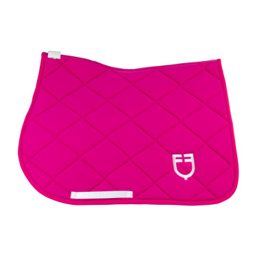 Almofada de sela CSO Equestro Fúcsia / branco Rosa