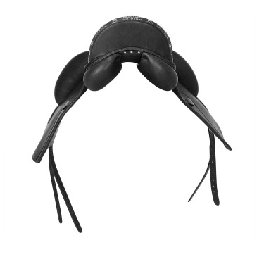 Sela de adestramento Perugino com pequenos suportes Acavallo Preto