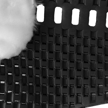 Amortecedor Piuma Respira Eva Acavallo Lã branca Preto