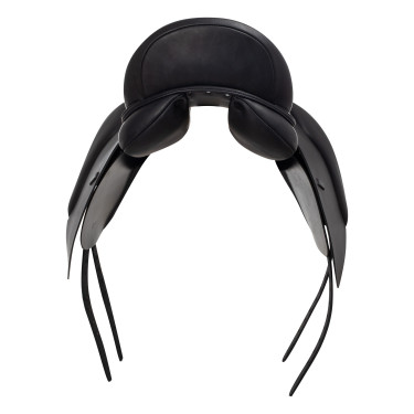 Sela de adestramento com apoios longos Aachen Equestro Preto