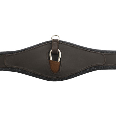 Cilindro de obstáculo em couro modelado Equestro Castanho escuro