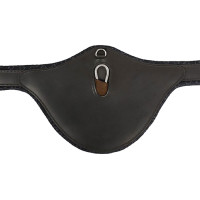 Barrigueira com protetor para salto Equestro Castanho escuro